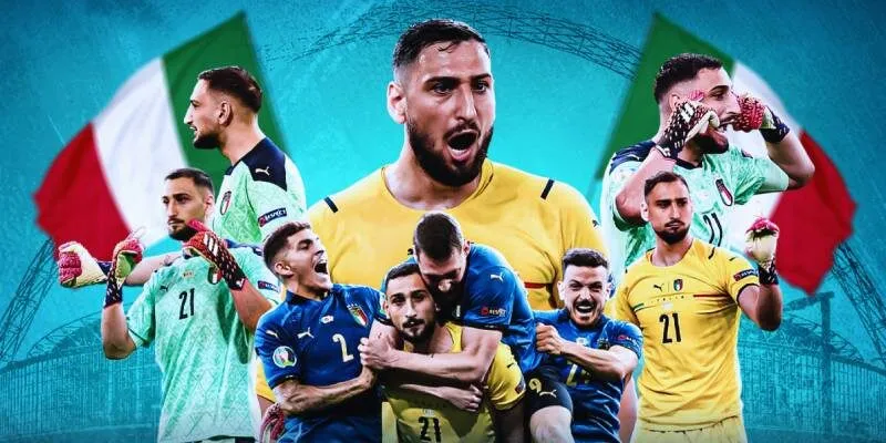 Cầu thủ Gianluigi Donnarumma là thủ môn xuất chúng của đội tuyển Italia